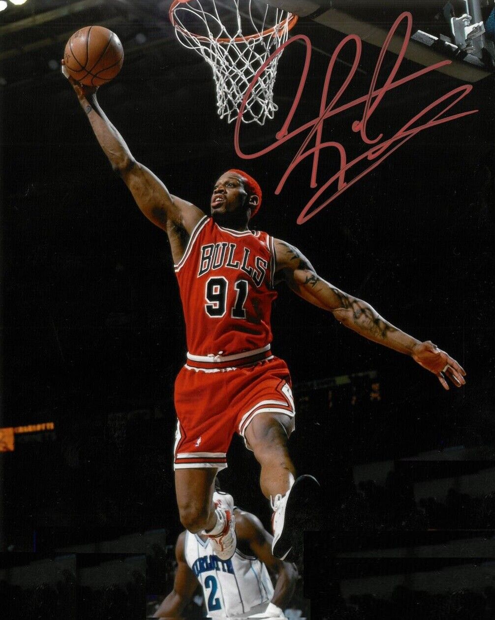 Dennis Rodman Autographed Signed 8x10 Photo Poster painting ( HOF Bulls ) REPRINT ,