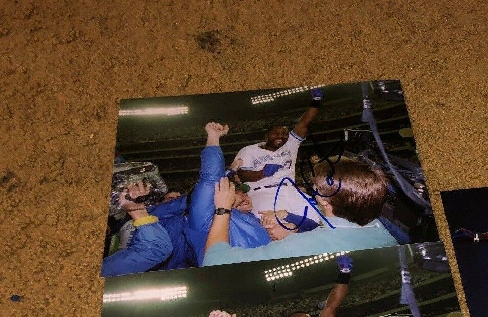 JOE CARTER TORONTO BLUE JAYS SIGNED AUTOGRAPHED 8X10 BASEBALL Photo Poster paintingGRAPH-PROOF