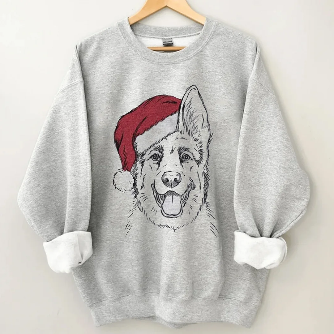 Eagerlys Christmas German Shepherd Sweatshirt Eagerlys