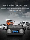 Car Cigarette Lighter Socket PD 22W Car Charger Adapter 2 Socket Digital Display