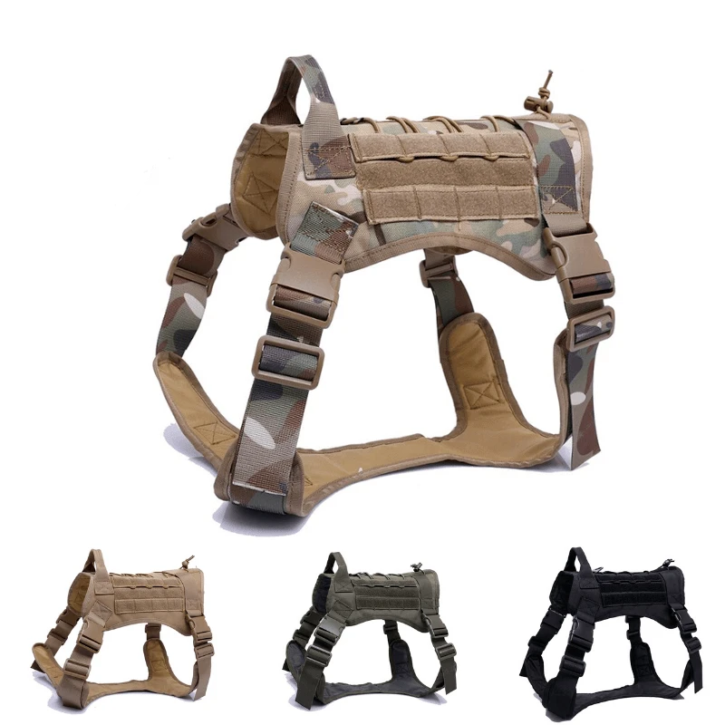 Camouflage Tactical Dog Harness Vest