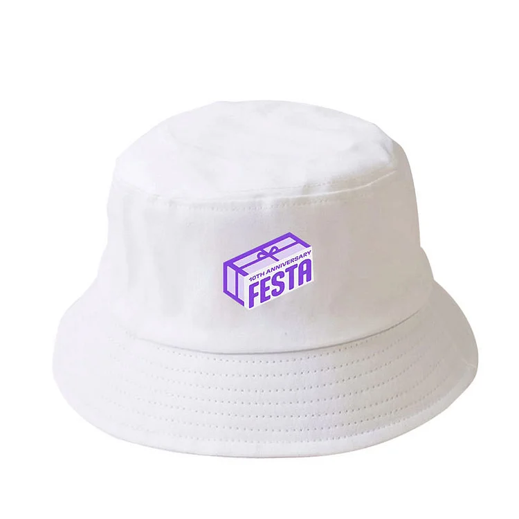 BTS Festa 10th Anniversary Logo Bucket Hat