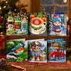 6pcs Diamond Painting Winter Christmas Greeting Card Kits with Envelopes for Family Friend Gifts