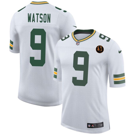 Men's Green Bay Packers #9 Christian Watson White 2025 New With John Madden Patch Vapor Untouchable Limited Jersey