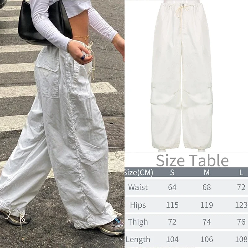 Tawnie Y2K Cargo Pants Women's Baggy Pants 2022 Autumn Streetwear Fairycore Oversized Trousers Vintage Casual Loose Sweatpants