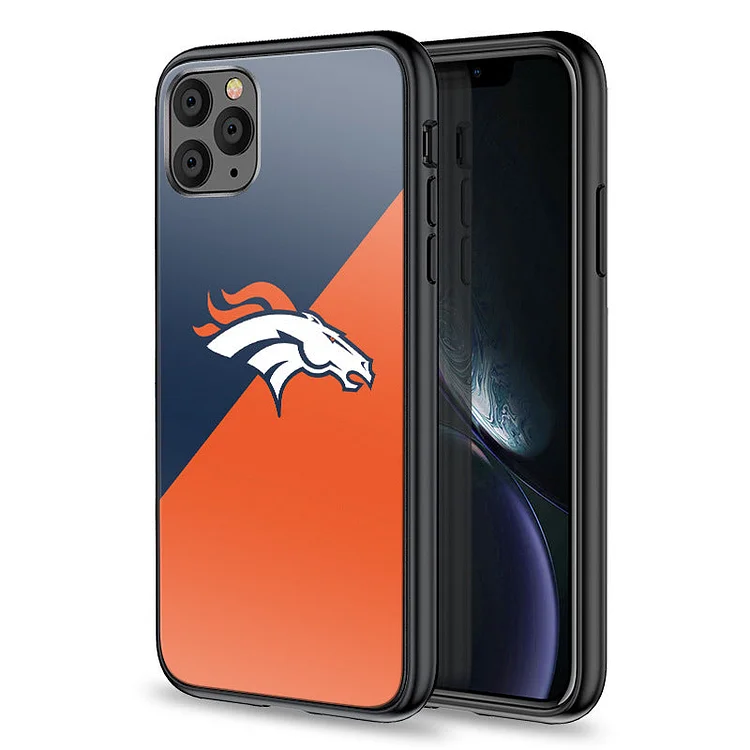 Denver Broncos Tempered Glass IPhone Case