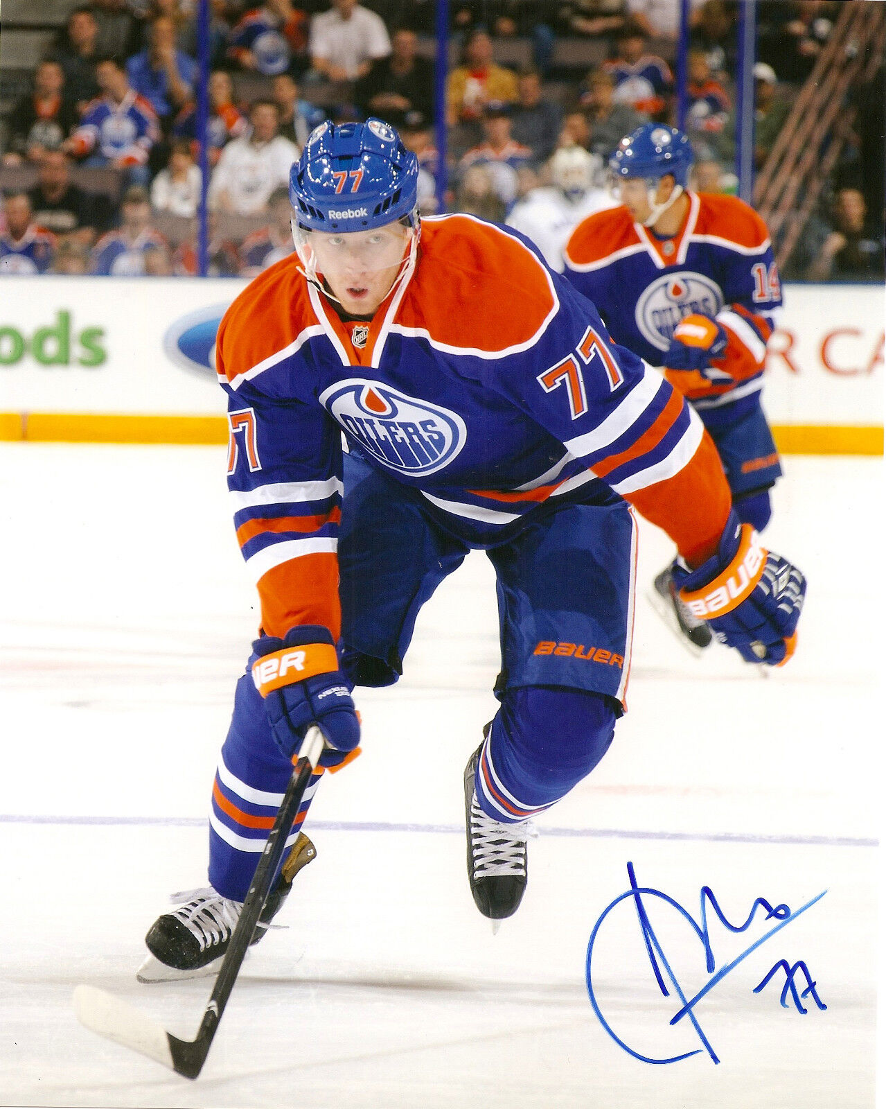 Edmonton Oilers Anton Belov Signed Autographed 8x10 Photo Poster painting COA M