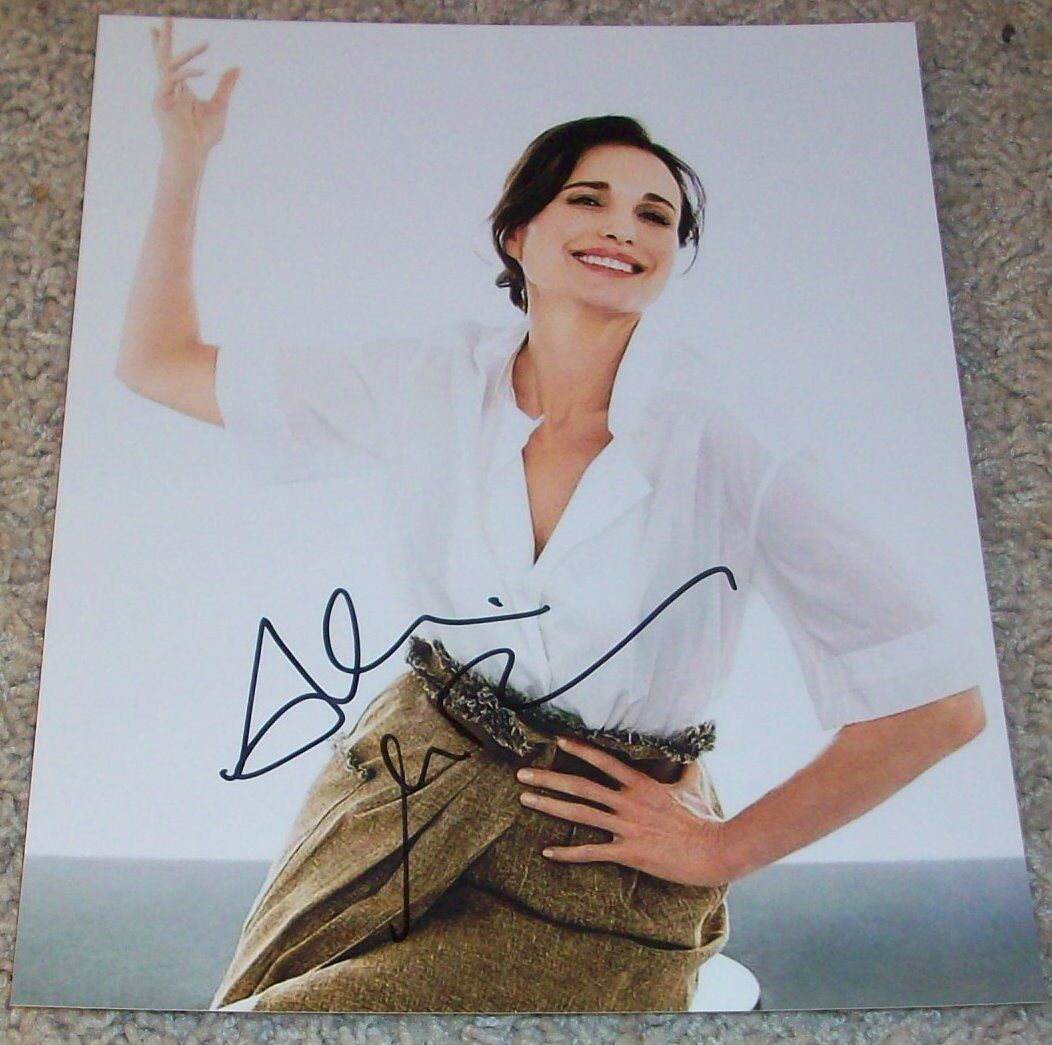 ANDIE MACDOWELL SIGNED AUTOGRAPH SEX, LIES AND VIDEOTAPE 8x10 Photo Poster painting wEXACT PROOF