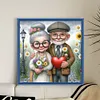 Old Couple-11CT Stamped Cross Stitch 40*40cm/15.75*15.75in tapestrymarket