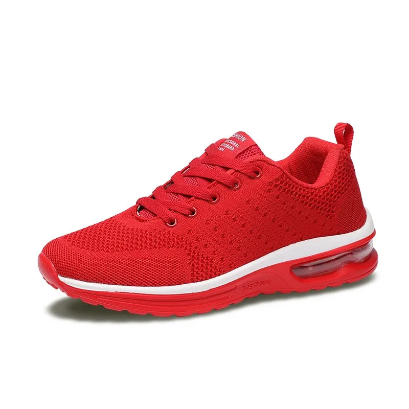 Summer Women's Sneakers Sport Shoes Women 2021 Tennis Running Shoes Men Grey Pink Black Red Sneaker Women Trainers Large Size 46