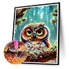 Diamond Painting-DIY Full Round Drill Owl