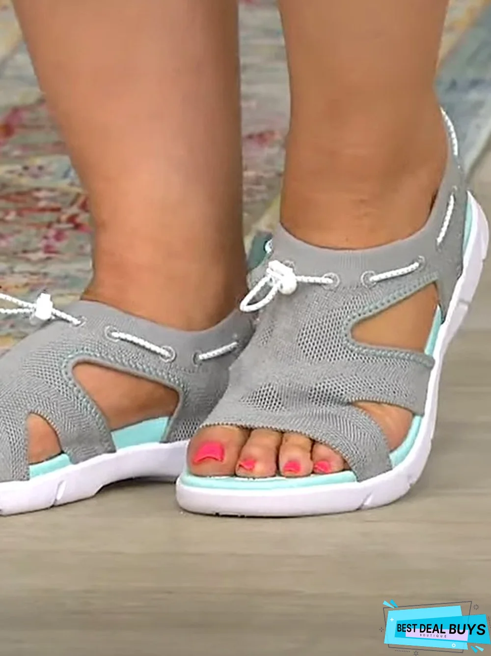 Women Summer Sports Mesh Fabric Athletic Sandals