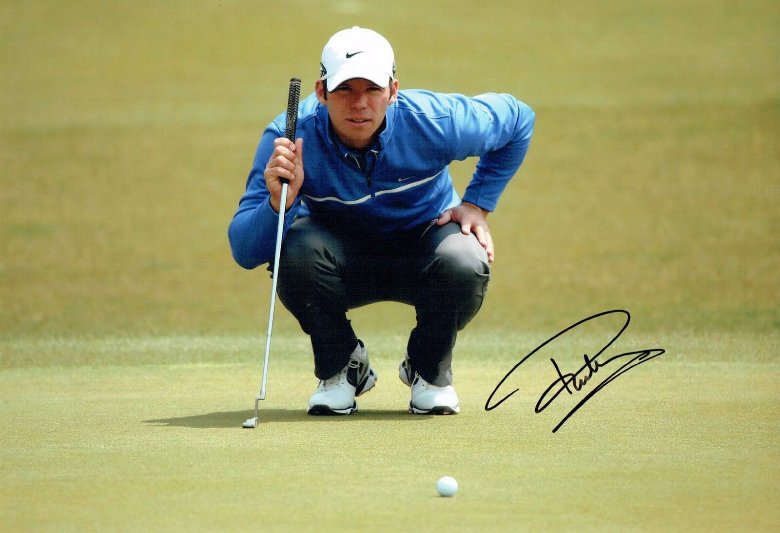 Paul CASEY 2017 SIGNED Autograph 12x8 Photo Poster painting 2 AFTAL COA English Golf Golfer