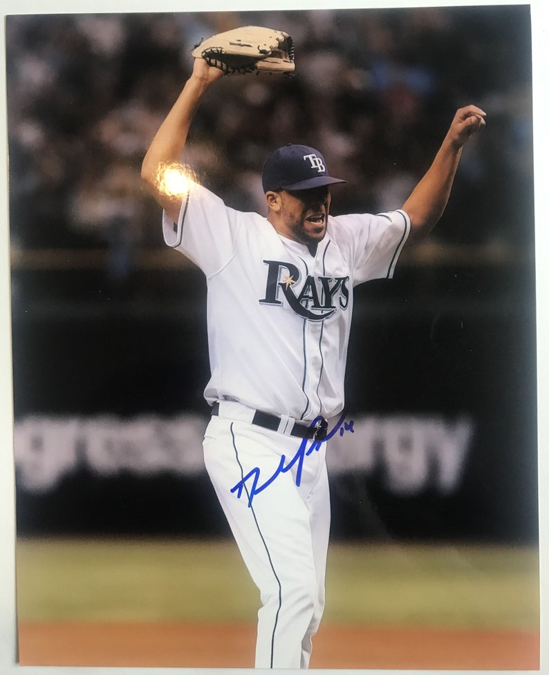 David Price Signed Autographed Glossy 8x10 Photo Poster painting Tampa Bay Rays - COA Matching Holograms