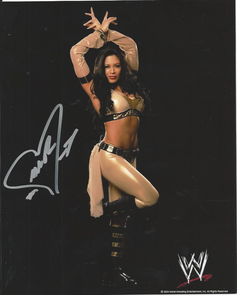 Melina Perez - WWE signed Photo Poster painting