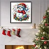 (40*40cm)Christmas Snowman - Full Round Drill Diamond Painting