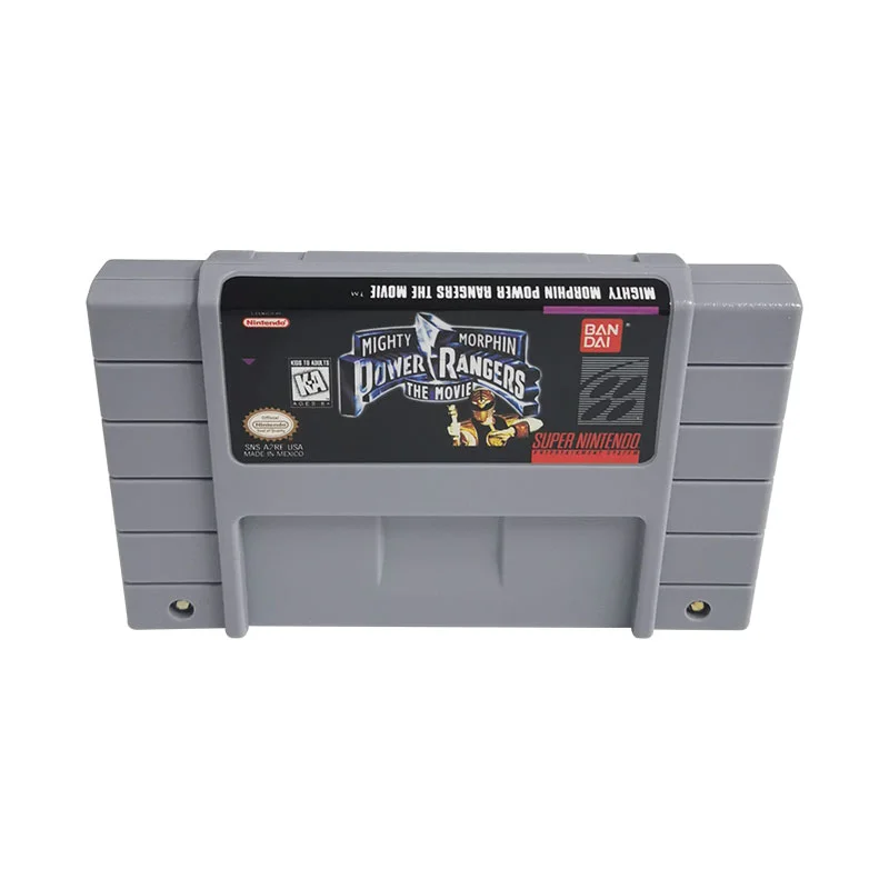 Mighty Morphin Power Rangers: The Movie SNES For Super Nintendo Entertainment System - 16 Bit US Version Game Cartridge