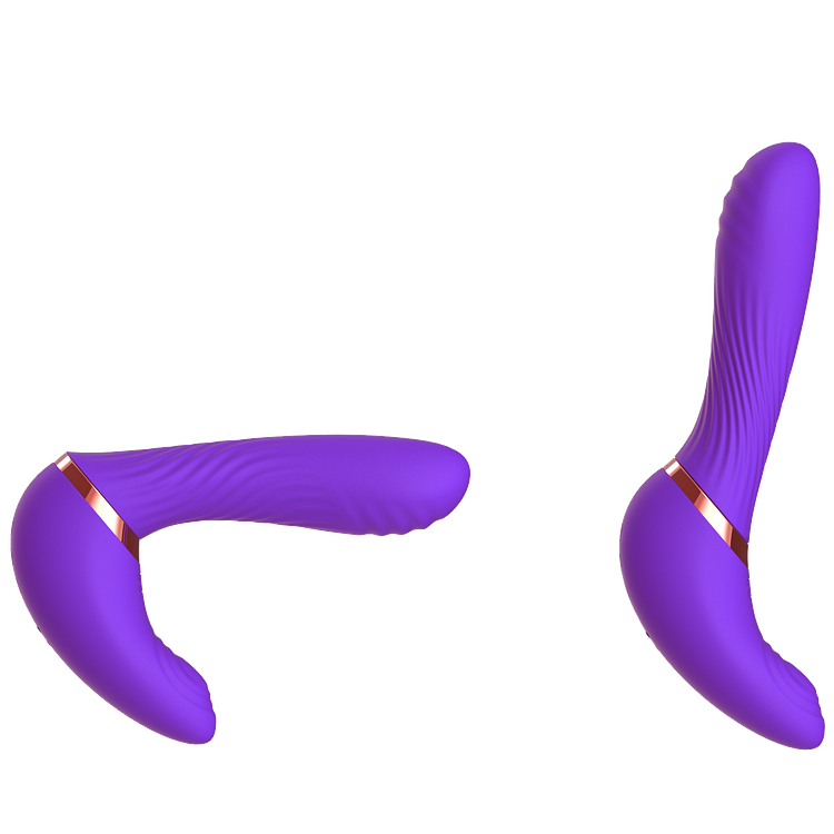 New 2 In 1 Vibrating Flapping Massager Female G-spot Stimulation Rotary Vibrator