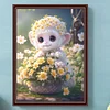5D bricolage complet rond perceuse diamant peinture panier singe kit décoration à la maison (sz3786)