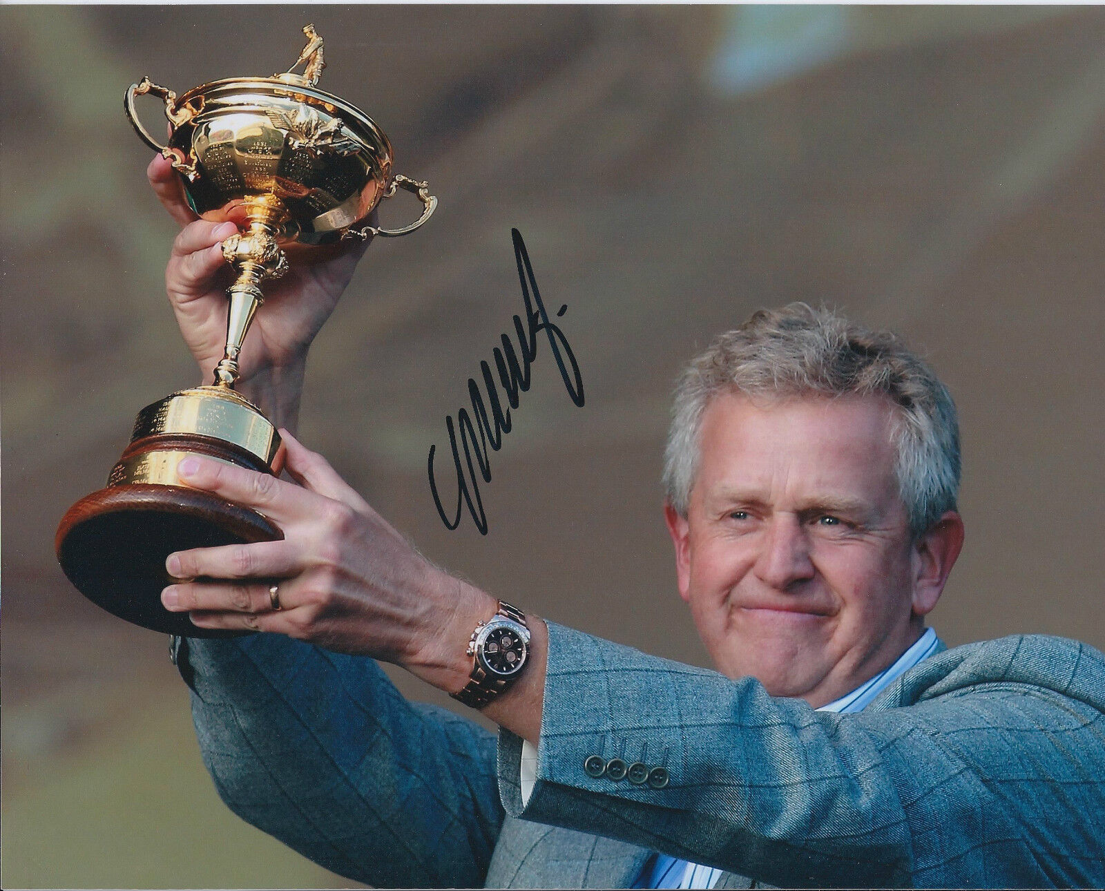 Colin MONTGOMERIE SIGNED Autograph 10x8 Photo Poster painting AFTAL COA Ryder Cup CAPTAIN