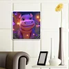 Hippo-Full Round Diamond Painting