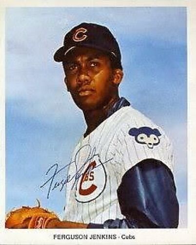 Fergie Jenkins Vintage Signed Jsa Certed Sticker 8x8 Photo Poster painting Autograph Authentic