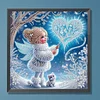 Snow Girl - Diamond Painting - Partial Special Shaped Drill(Canvas|30*30cm)