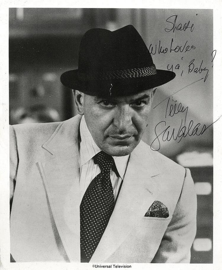 TELLY SAVALAS Signed Photo Poster paintinggraph - TV & Film Star Actor 'KOJAK' - preprint