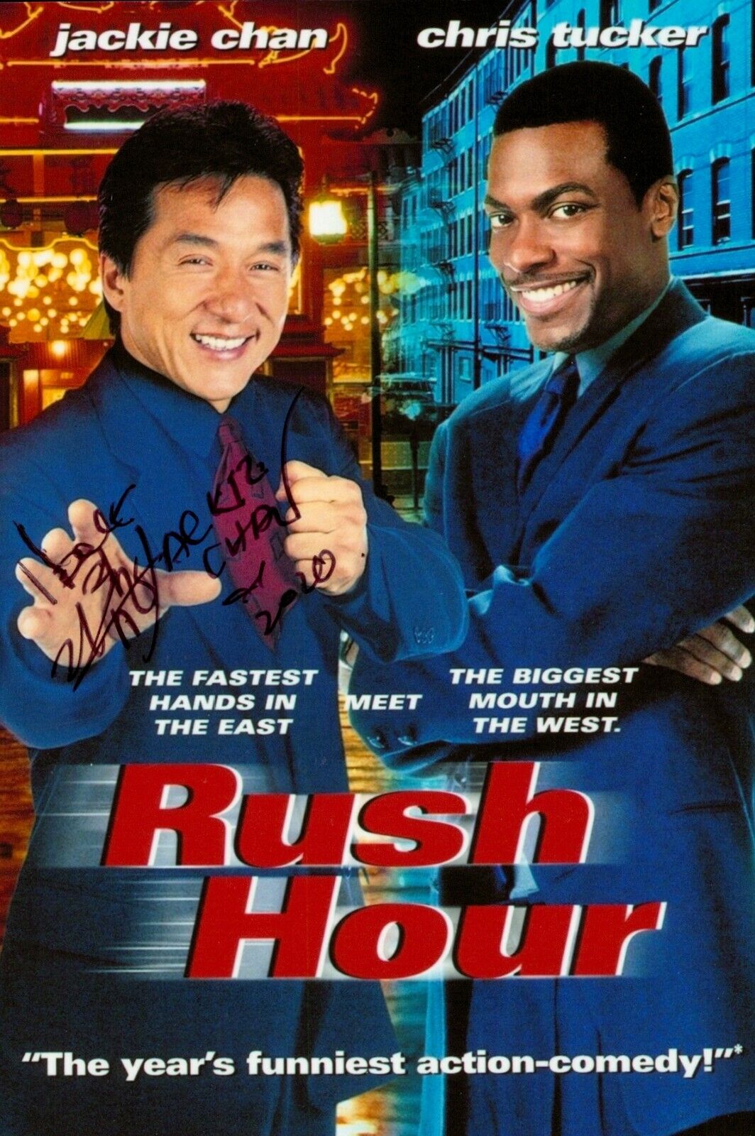 Jackie Chan Hand Signed 6x4 Photo Poster painting Rush Hour Rumble in the Bronx Autograph + COA