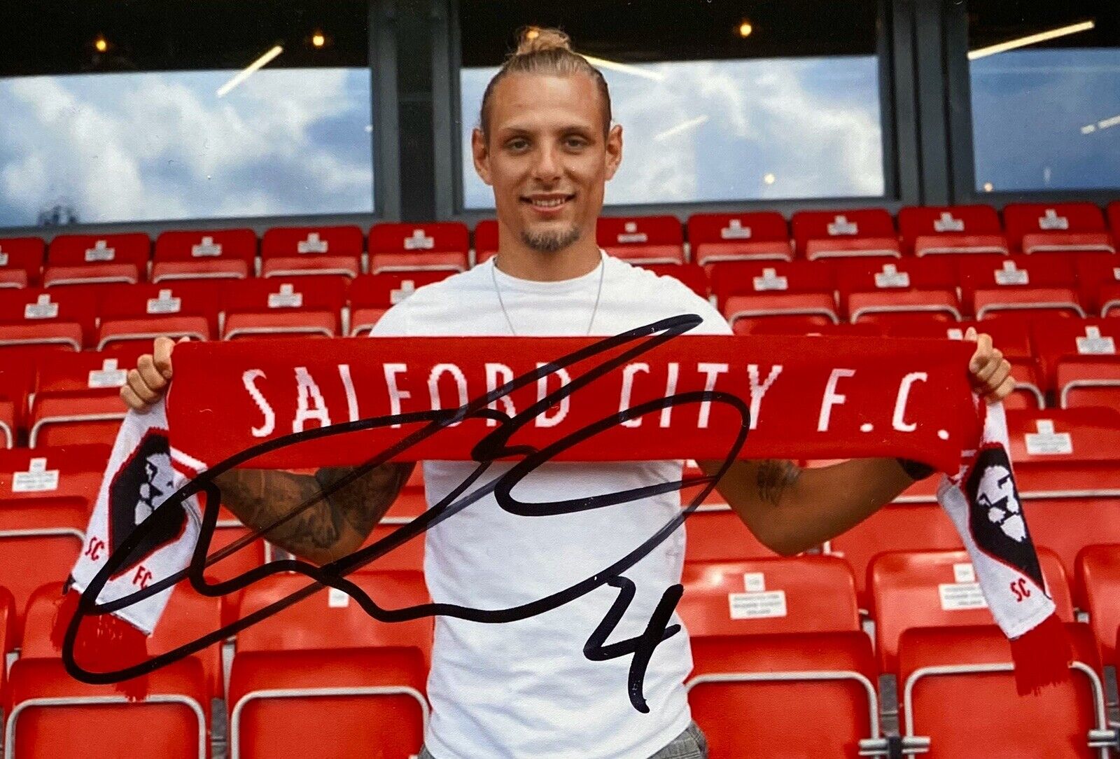 Oscar Threlkeld Genuine Hand Signed 6X4 Photo Poster painting - Salford City