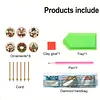 6pcs/set DIY Diamond Special Shape Pearl Art Hanging Wooden Christmas Tree Ornament Kit