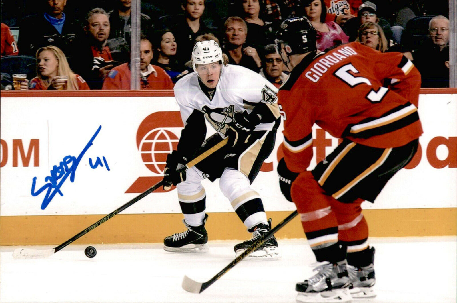 Daniel Sprong SIGNED 4x6 Photo Poster painting PITTSBURGH PENGUINS #6