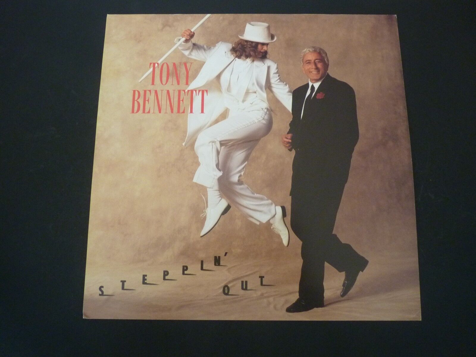 Tony Bennett Steppin' Out 1993 Promo LP Record Photo Poster painting Flat 12x12 Poster