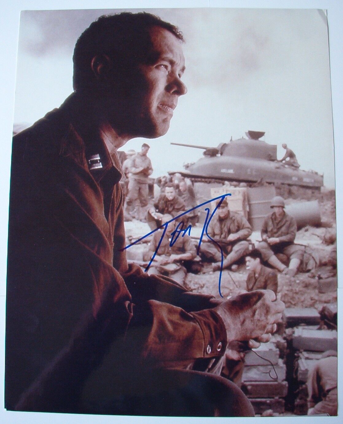 Tom Hanks ‘Saving Private Ryan’ Autographed 11x14 Photo Poster painting with CoA