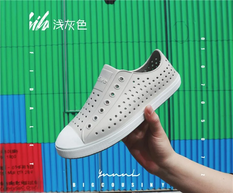 Miaoguan 2021 Children Nativ Jelly Shoes Summer Croc Shoes Scarpe Kids Garden Shoes Beach Hollow Mules Clogs Candy Color Sandals