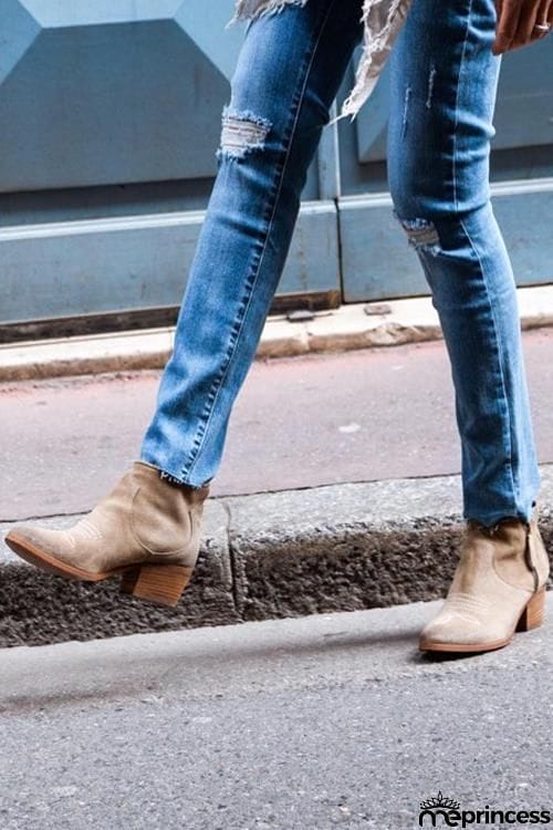 Side Zipper Ankle Boot