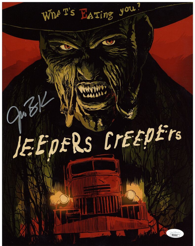 Jonathan Breck Autographed 11x14 Photo Poster painting Jeepers Creepers The Creeper Signed JSA 2