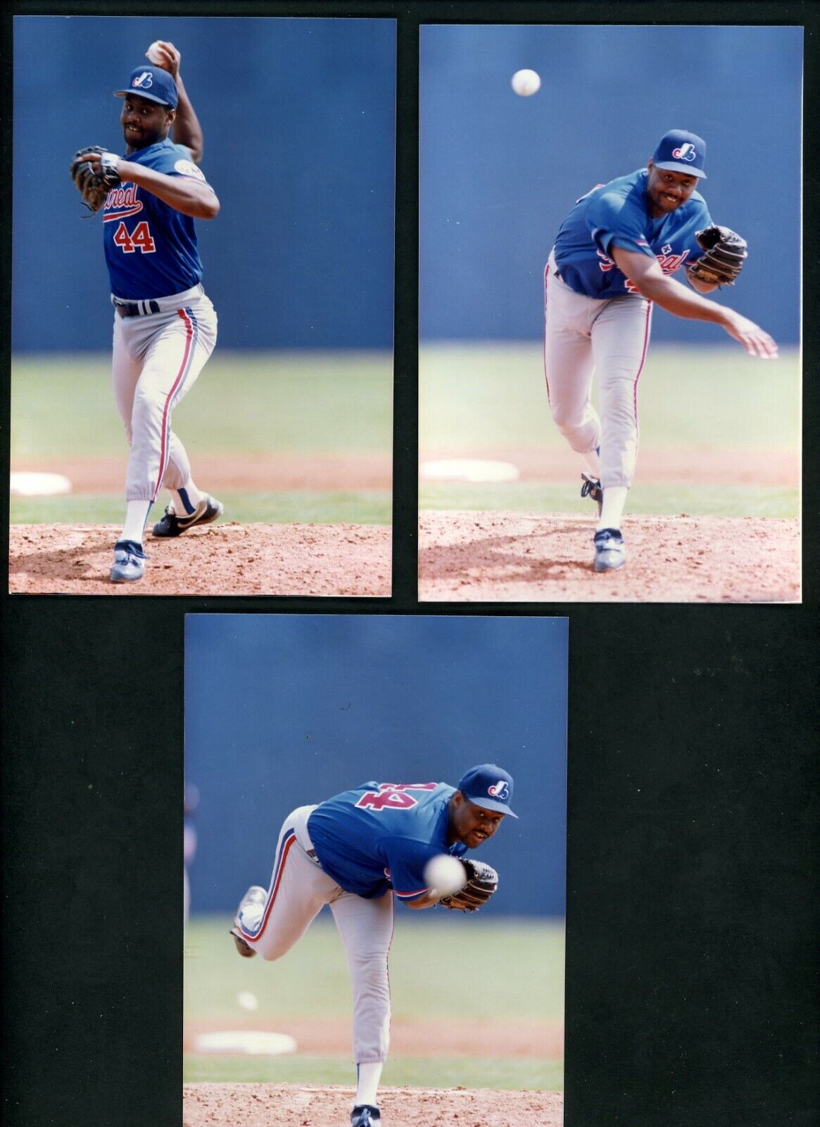 Ken Hill LOT of THREE 1992 Press Original Color Photo Poster paintings Montreal Expos