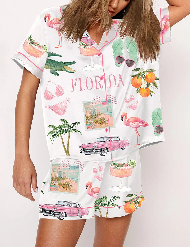 Women's Florida Palm Beach Pajama Set