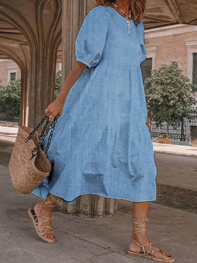 Women's Casual Denim Dress