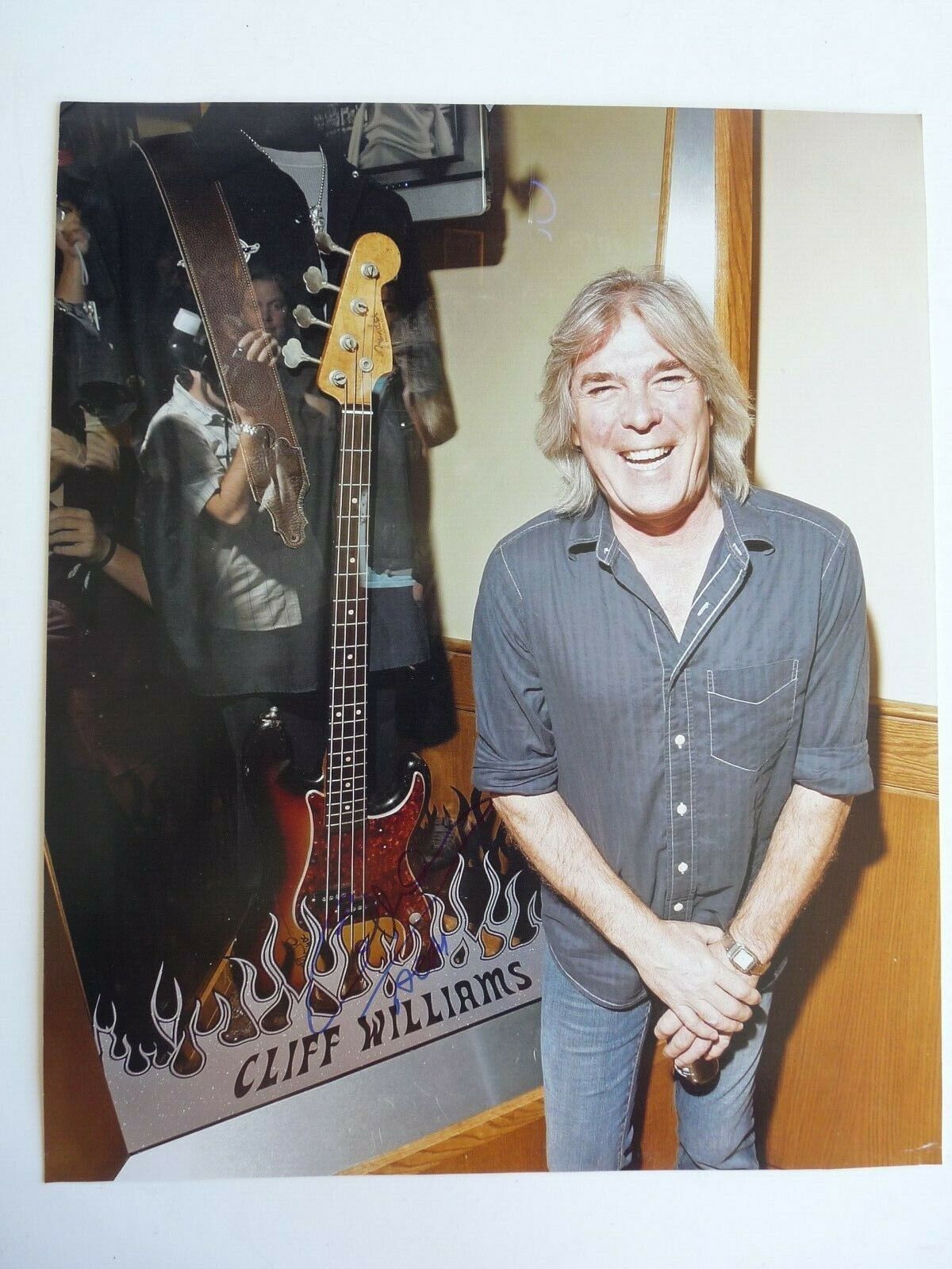 Cliff Williams AC/DC Signed Autographed 11x14 Photo Poster painting Beckett BAS Certified F6