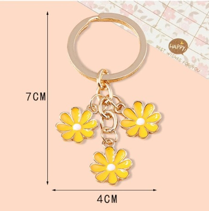 Cute Daisy Alloy Women’s Keychain