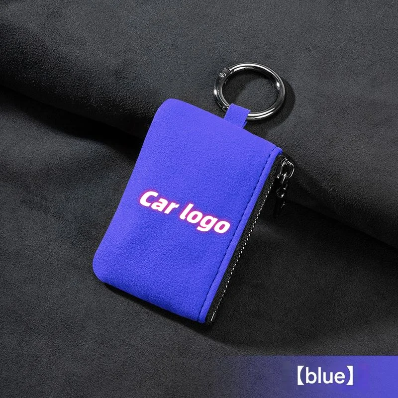 Car key suede anti-lost key bag
