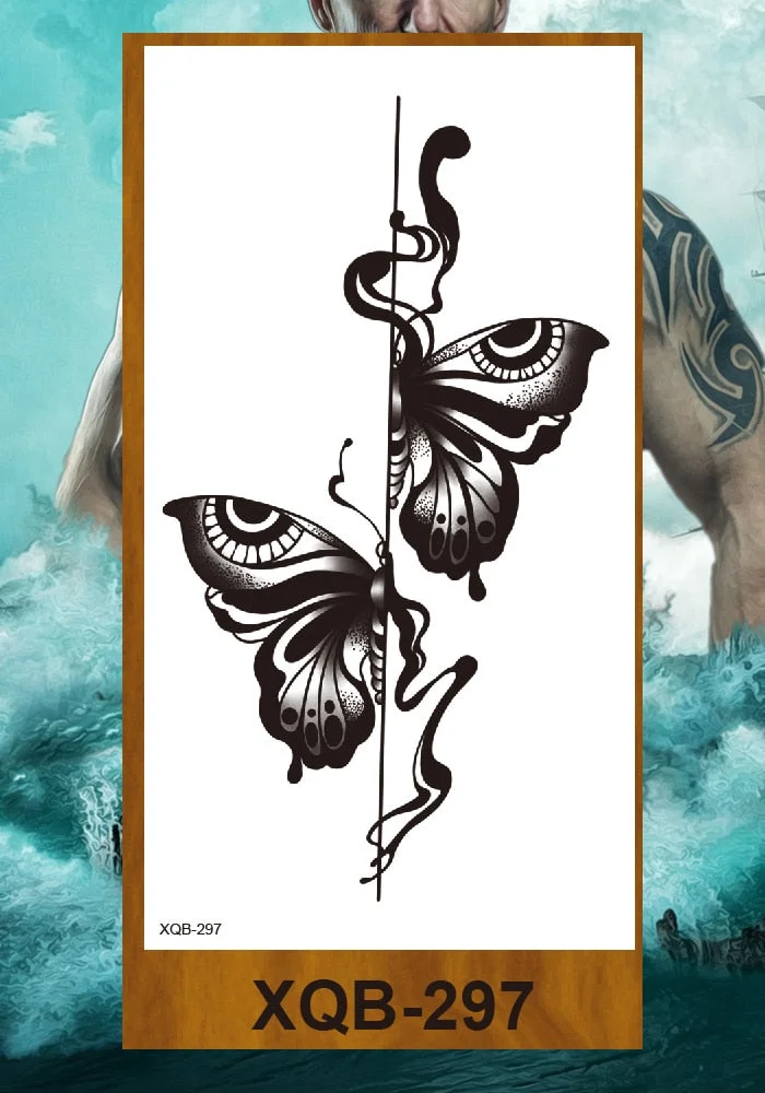 Waterproof Temporary Flash Tatoo Hand back Arm art Tattoos for boy Women Men Tattoo Sticker eagle Crow Gothic eye Fake Tatto