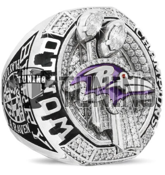 2012 Baltimore Ravens Super Bowl Ring Personalized championship rings