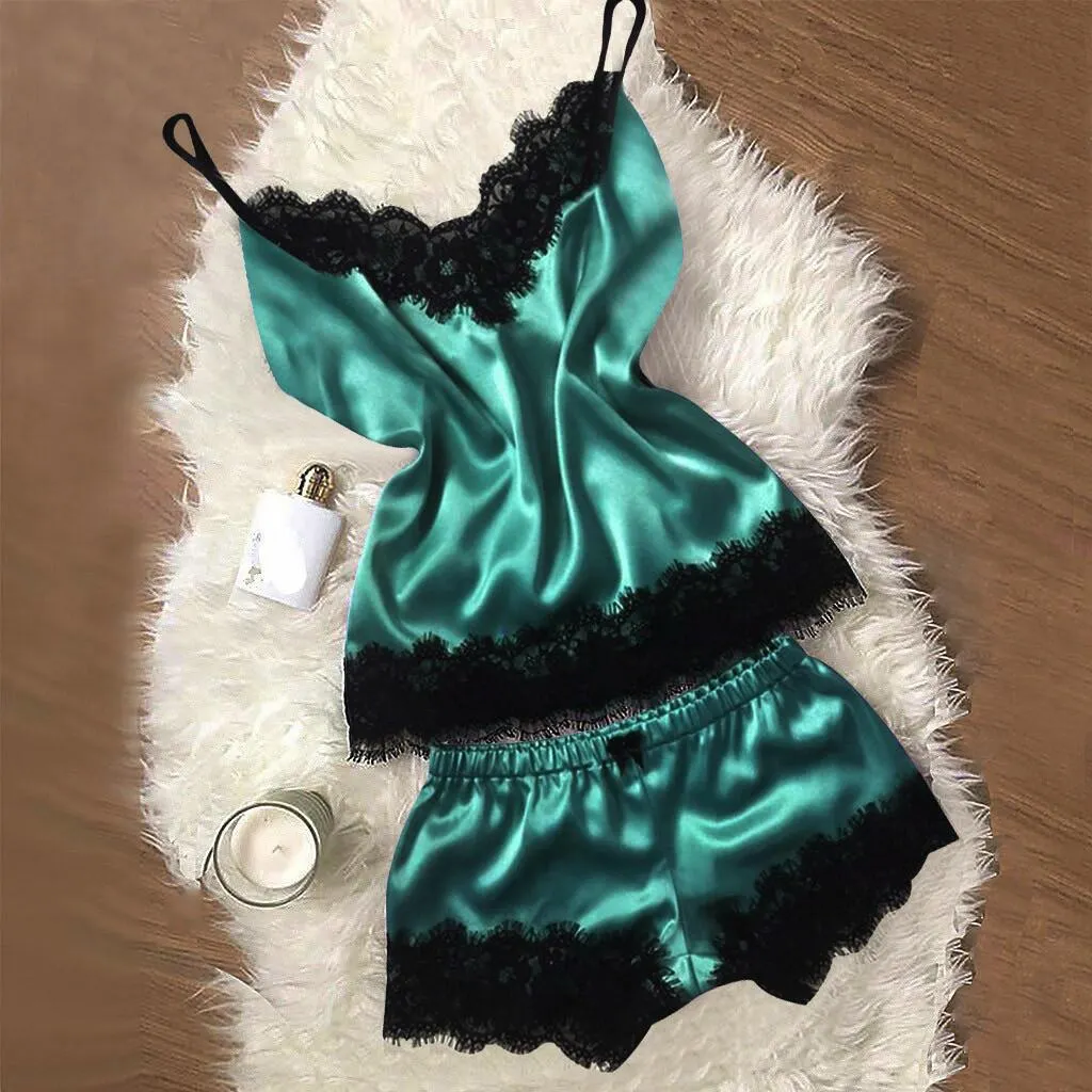 Churchf Exploding Pajamas Simulation Silk Pyjamas Large-Size Home Underwear Pajamas Skirt Ebay1090