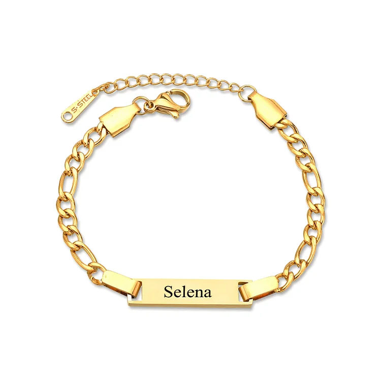 Custom Name Bracelet Personalized Cuban Chain Bracelet Love Gifts