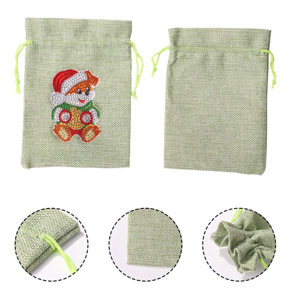 DIY Diamond Painting Christmas Gift Bag - Bear