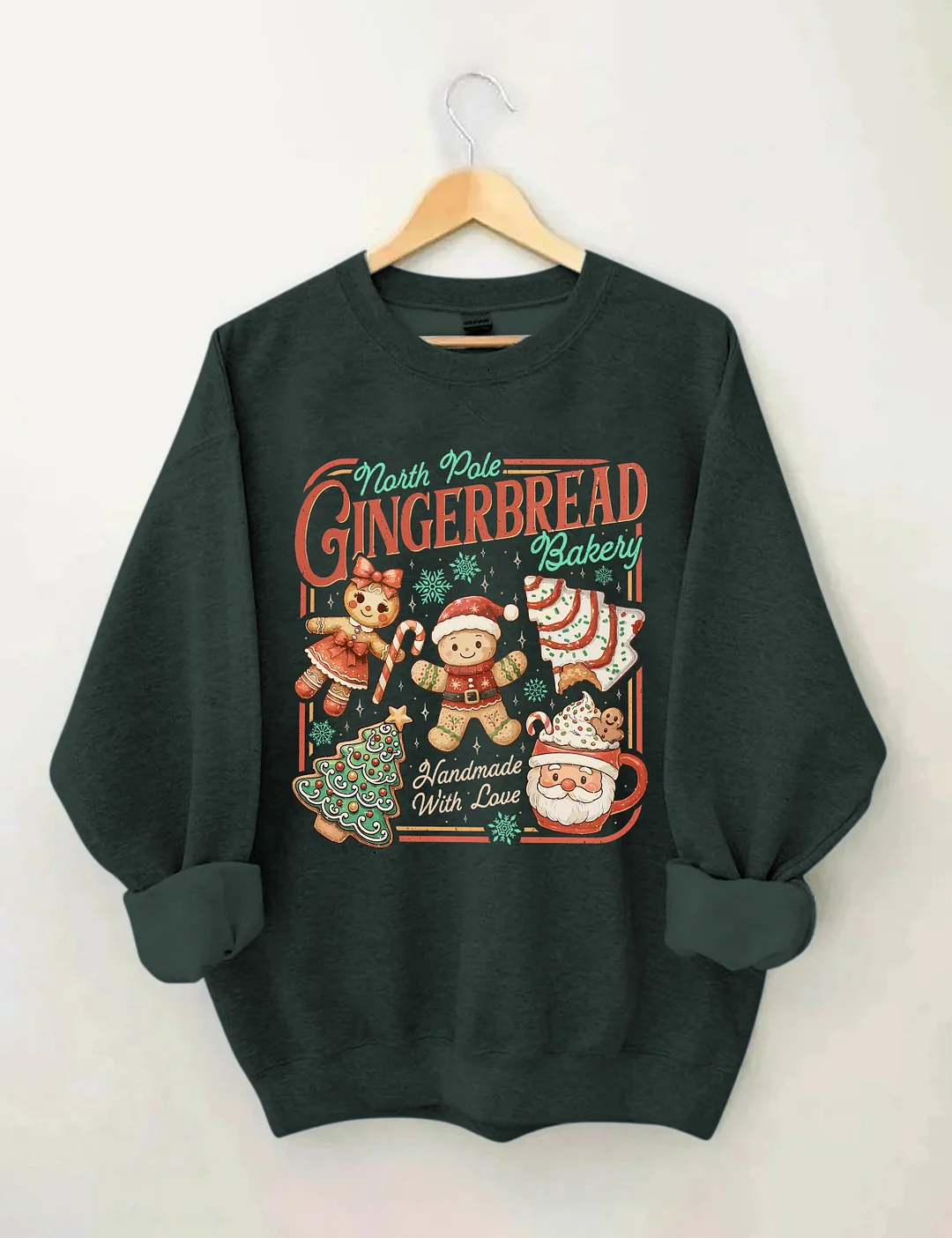 North Pole Gingerbread Sweatshirt