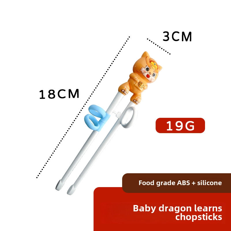 Maternal And Infant Products Portable Feeding Children’s Tableware Set Cartoon Learning Chopsticks Training Chopsticks 304 Stainless Steel Spoon Fork